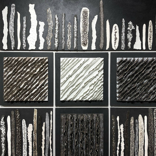 Bas relief tableau grès collection écorce | EMPREINTES Paris - EMPREINTES Paris