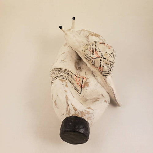 Sculpture papier Escargot blanc | EMPREINTES Paris - EMPREINTES Paris