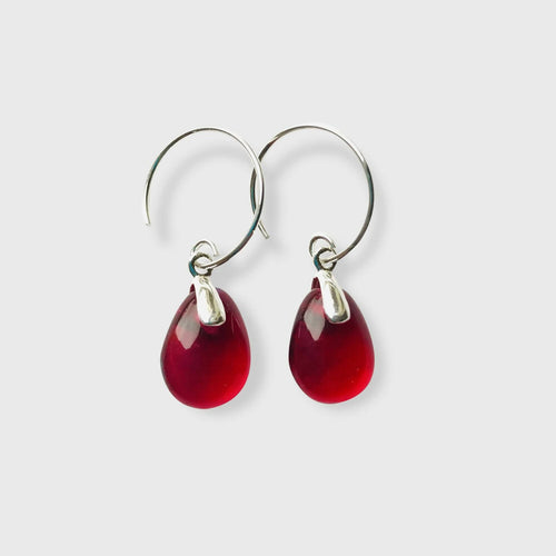 Boucles d'oreilles Perle rouge vif | EMPREINTES Paris - EMPREINTES Paris