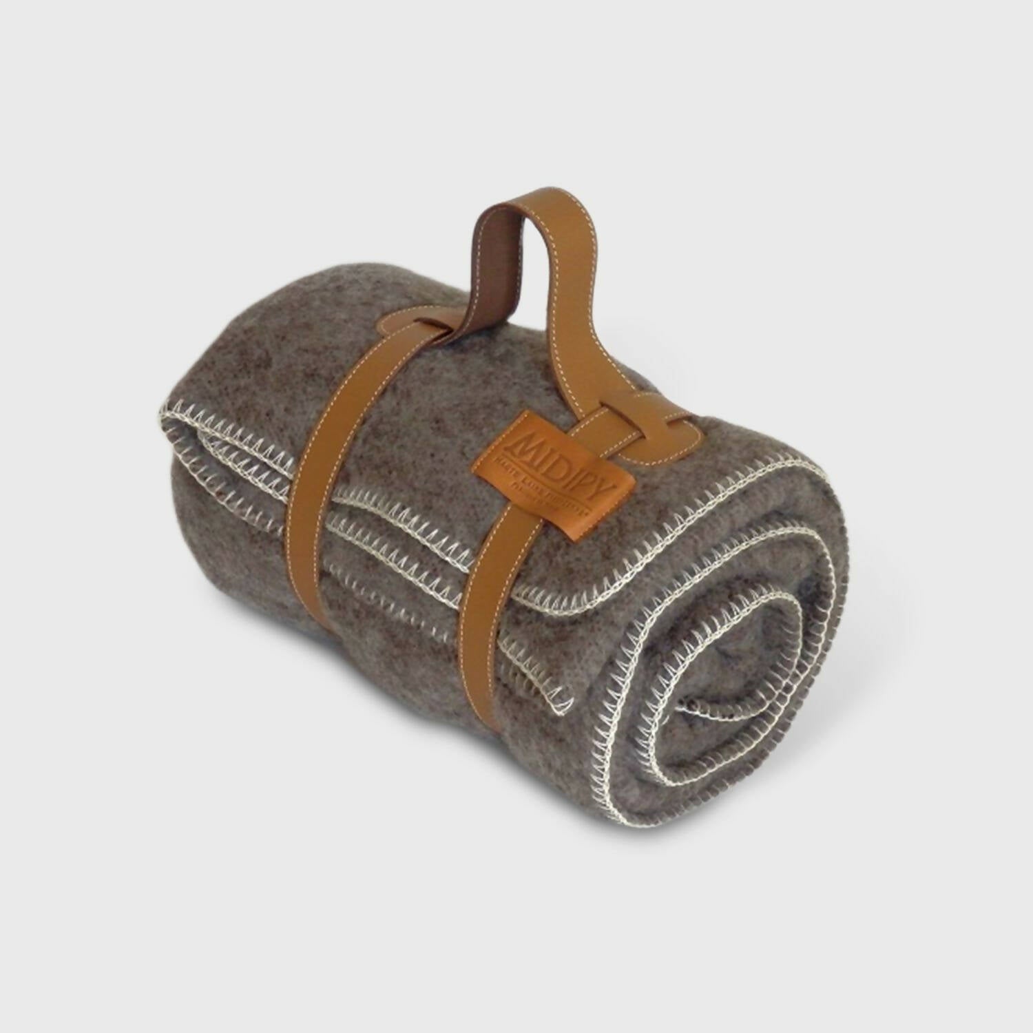 Plaid Terrasse gris Haute Laine Naturelle | EMPREINTES Paris