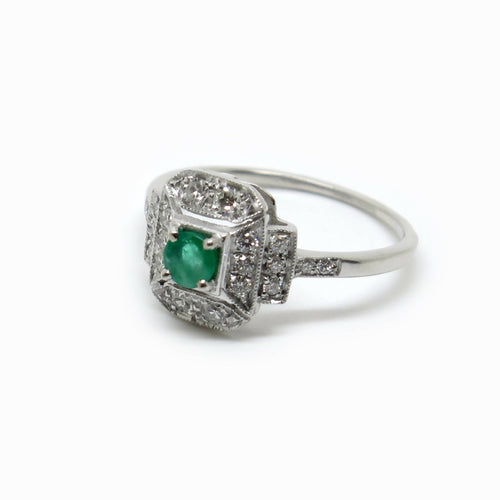 Bague Emeraude Art Déco | EMPREINTES Paris - EMPREINTES Paris