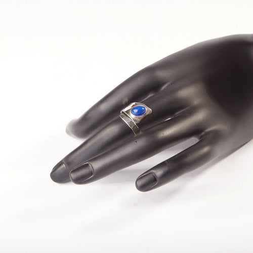 Bague ROMAE en argent avec un Lapis lazuli. | EMPREINTES Paris - EMPREINTES Paris