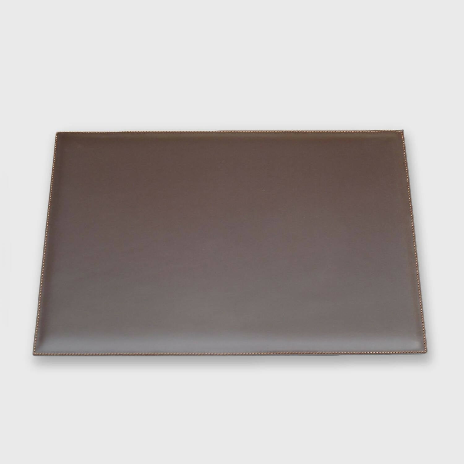 Sous-main Beaurecueil double cuir Chocolat | EMPREINTES Paris