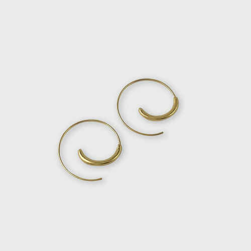 Boucles d’oreilles en étain doré 8 | EMPREINTES Paris - EMPREINTES Paris