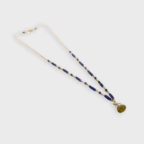 Collier chaîne de Lapis-lazuli | EMPREINTES Paris - EMPREINTES Paris