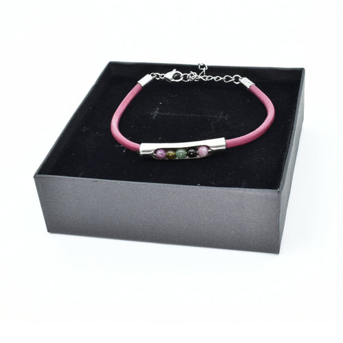 Bracelet en perle de Tourmaline Multicolore | EMPREINTES Paris - EMPREINTES Paris