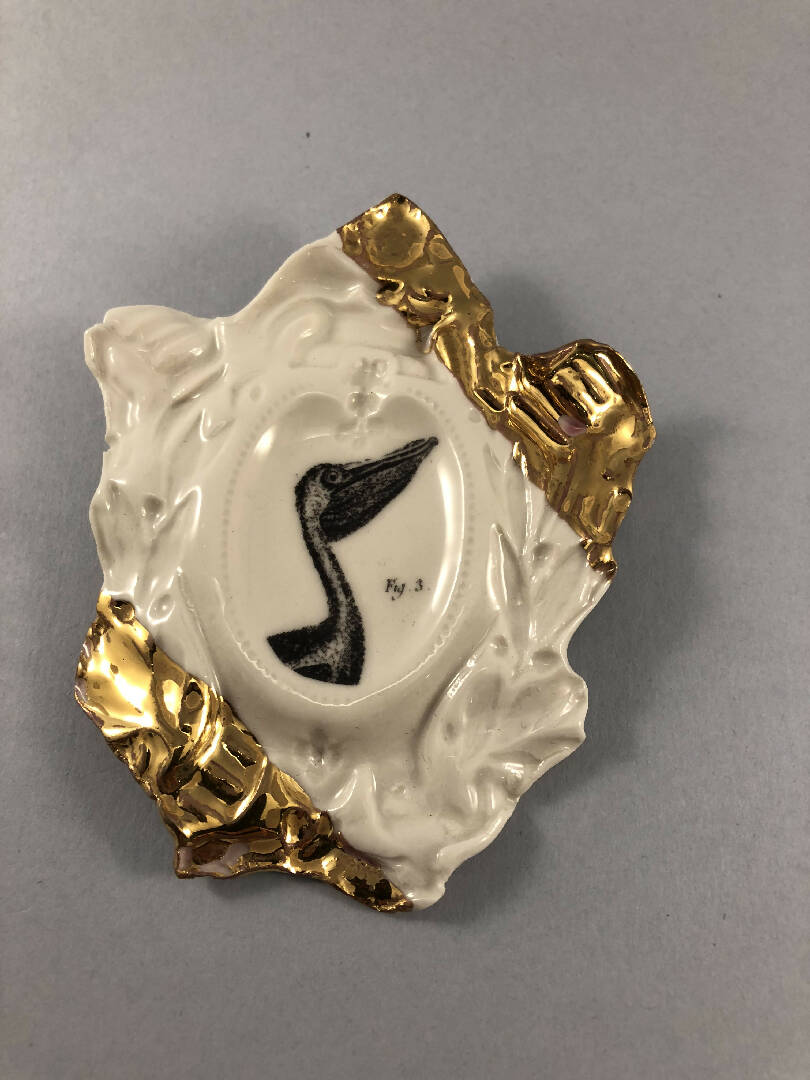 Broche Camay Pelican collection Histoire naturelle | EMPREINTES Paris