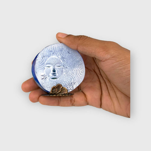 Porte-cartes visage bleu | EMPREINTES Paris - EMPREINTES Paris