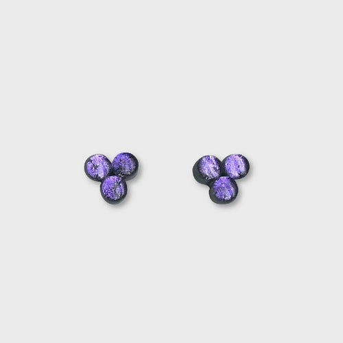Boucles d'oreilles TRINE violet | EMPREINTES Paris - EMPREINTES Paris