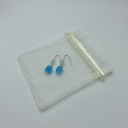 Boucles d'oreilles fruits bleus et tiges | EMPREINTES Paris - EMPREINTES Paris