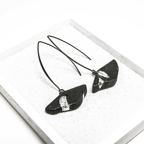 Boucles d’oreilles PALLA-KURO-FULI-KINTSUGI | EMPREINTES Paris - EMPREINTES Paris