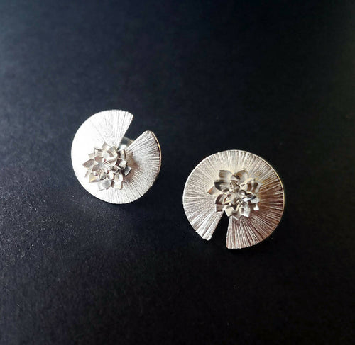 Boucles d'oreilles nénuphars | EMPREINTES Paris - EMPREINTES Paris