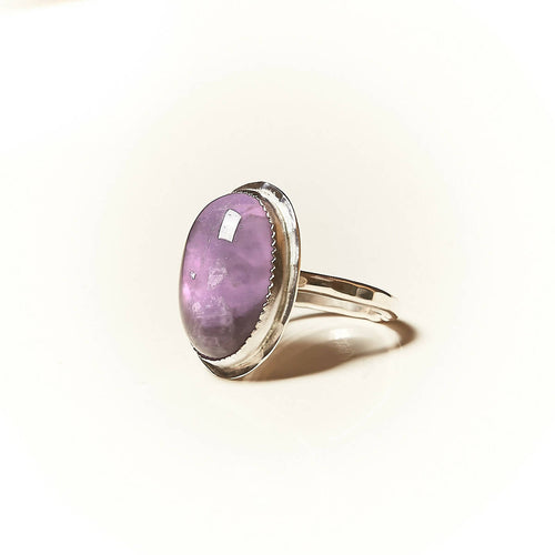 Bague ROSAIA en argent avec Améthyste. | EMPREINTES Paris - EMPREINTES Paris