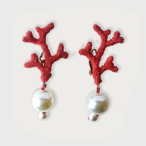 Boucles d'oreille Dina clip perles 2 | EMPREINTES Paris - EMPREINTES Paris