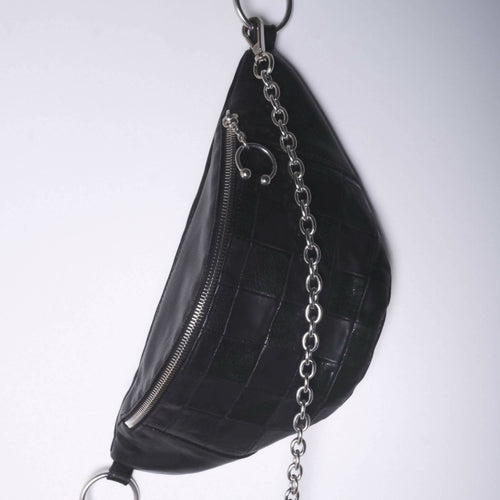 Sac banane - damier noir | EMPREINTES Paris - EMPREINTES Paris