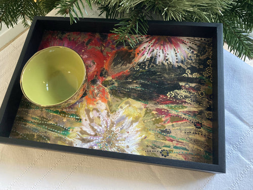 Plateau Tableau Fleurs rouges | EMPREINTES Paris - EMPREINTES Paris