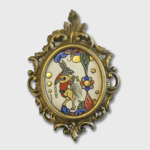 Enluminure Petit âne musicien | EMPREINTES Paris - EMPREINTES Paris