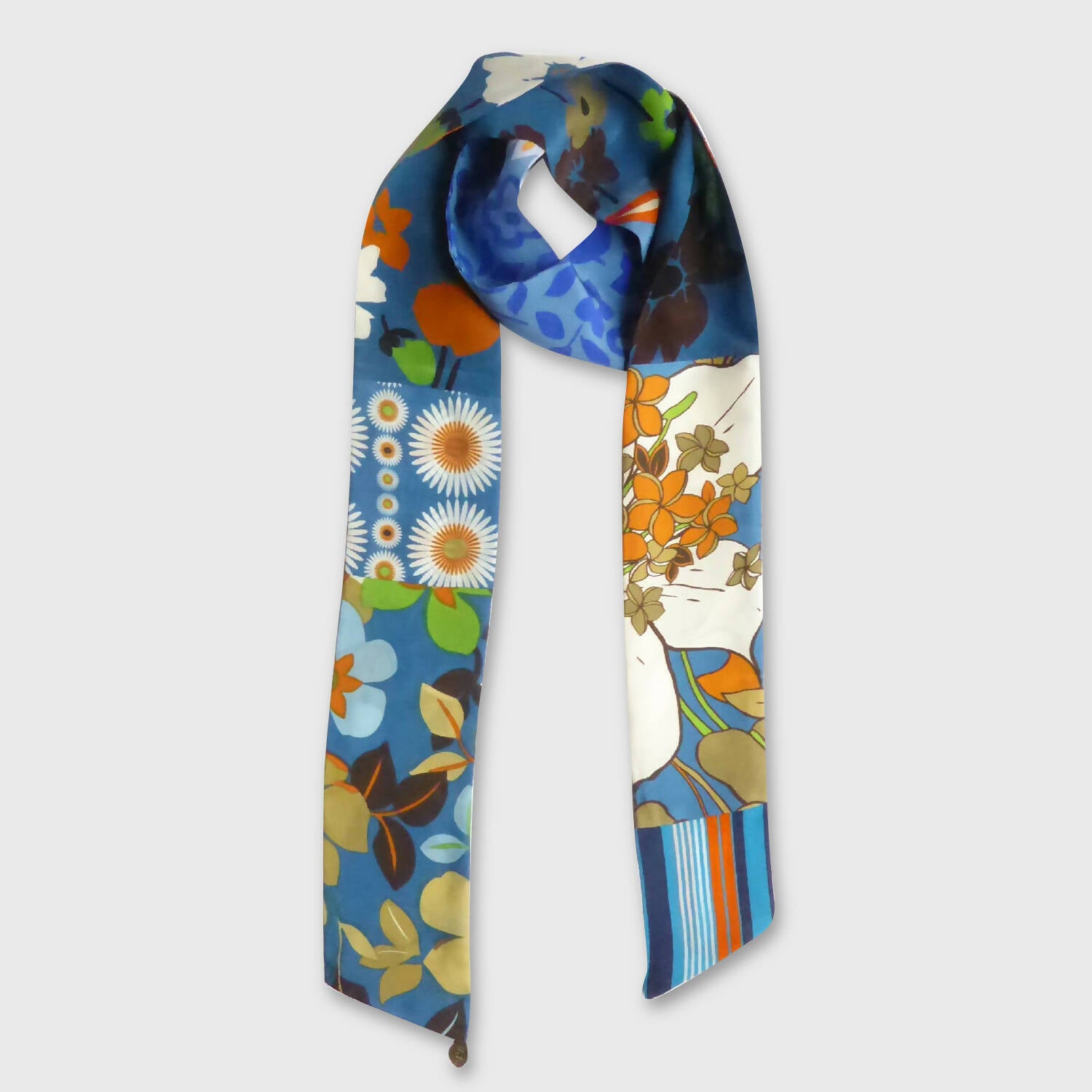 Bandeau soie, blue dream | EMPREINTES Paris