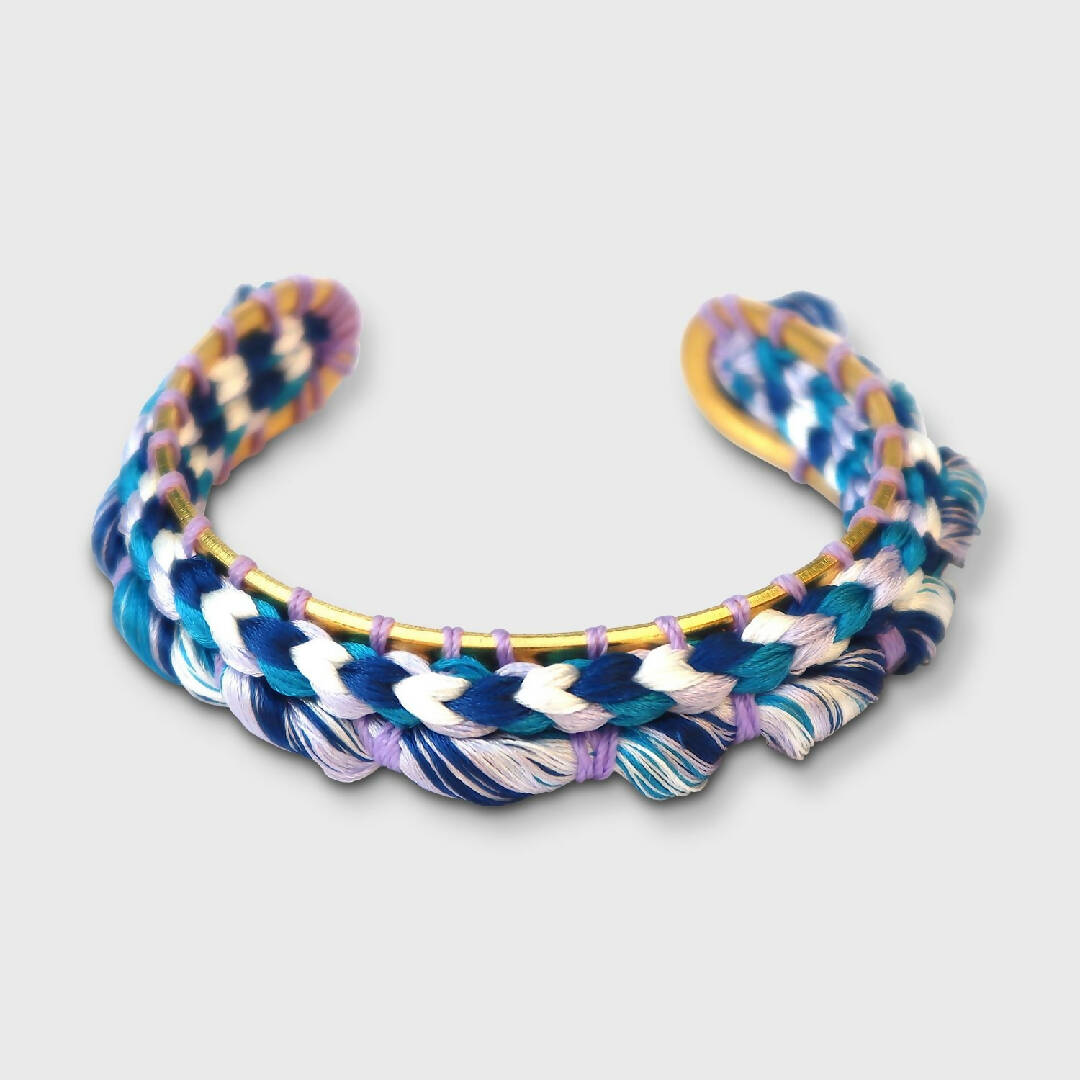 Bracelet Kumihimo Bleu | EMPREINTES Paris