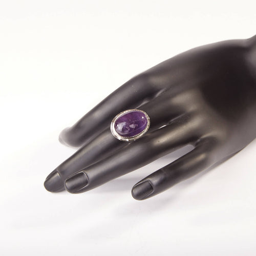 Bague ROSAIA en argent avec Améthyste. | EMPREINTES Paris - EMPREINTES Paris