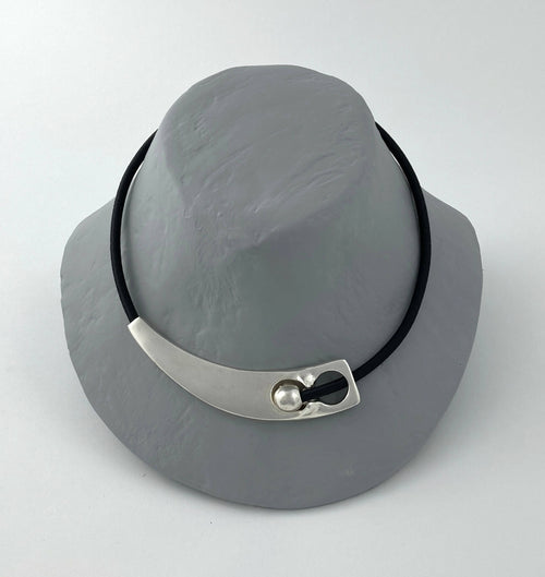Collier réglable en étain argenté 1 | EMPREINTES Paris - EMPREINTES Paris