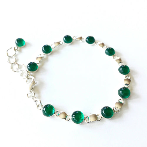Bracelet Billes vert émeraude | EMPREINTES Paris - EMPREINTES Paris