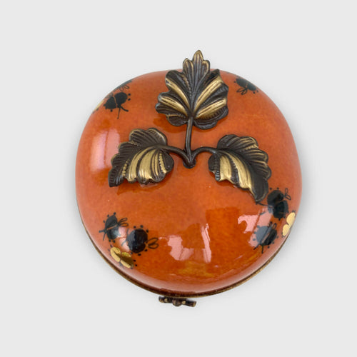 Pomme à musique orange et oiseau romantique brun | EMPREINTES Paris - EMPREINTES Paris