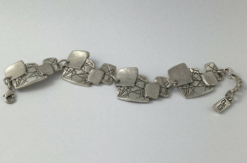 Bracelet en étain argenté 13 | EMPREINTES Paris - EMPREINTES Paris