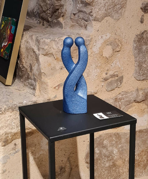 Sculpture couple en argile Invitation | EMPREINTES Paris - EMPREINTES Paris
