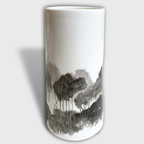 Vase Tube décor Arbres | EMPREINTES Paris - EMPREINTES Paris