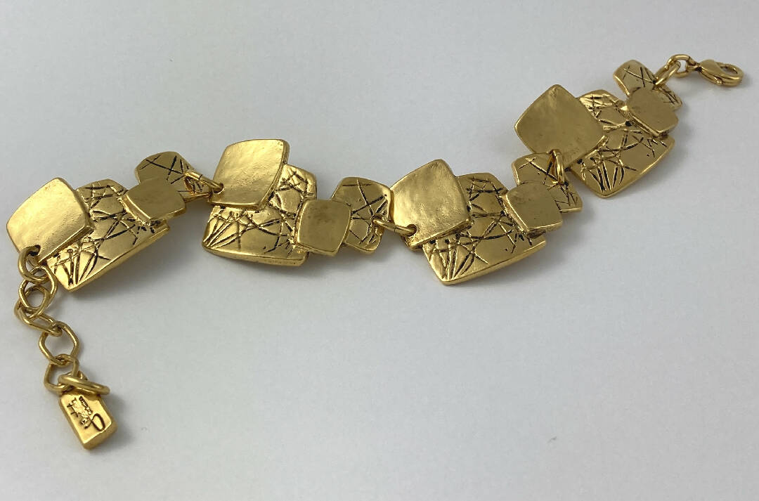 Bracelet en étain doré 12 | EMPREINTES Paris