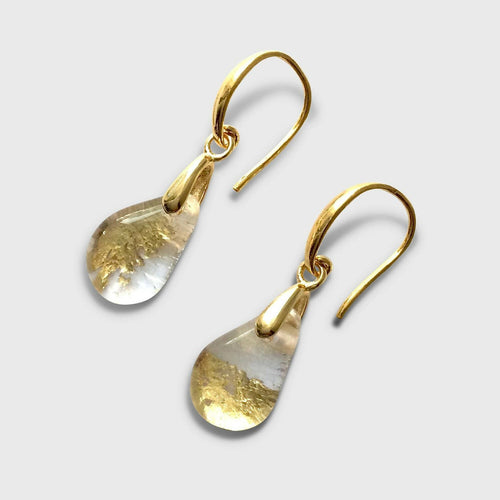 Boucles d'oreilles Perle clair et or | EMPREINTES Paris - EMPREINTES Paris