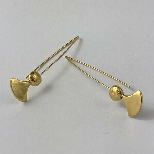 Boucles d’oreilles en étain doré 9 | EMPREINTES Paris - EMPREINTES Paris