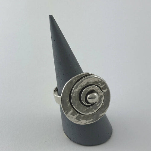 Bague réglable en étain argentée 8 | EMPREINTES Paris - EMPREINTES Paris