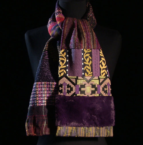 Écharpe hivernale- purple | EMPREINTES Paris - EMPREINTES Paris