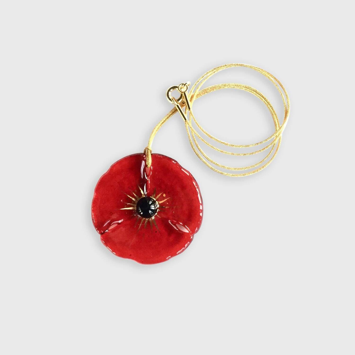 Pendentif COQUELICOT rouge vif | EMPREINTES Paris