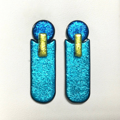 Boucles d'oreilles DISCO Dianna bleues | EMPREINTES Paris - EMPREINTES Paris