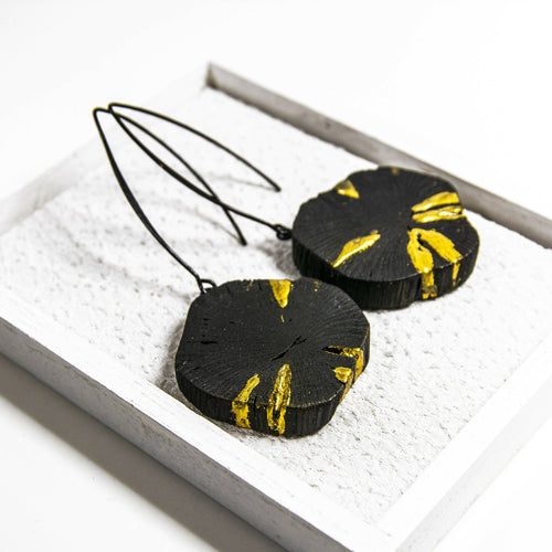 Boucles d’oreilles KURO-KIN-FULI-KINTSUGI 2 | EMPREINTES Paris - EMPREINTES Paris