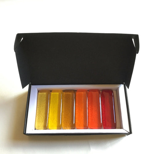 Coffret de 6 porte-couteaux barrettes couleurs chaudes | EMPREINTES Paris - EMPREINTES Paris