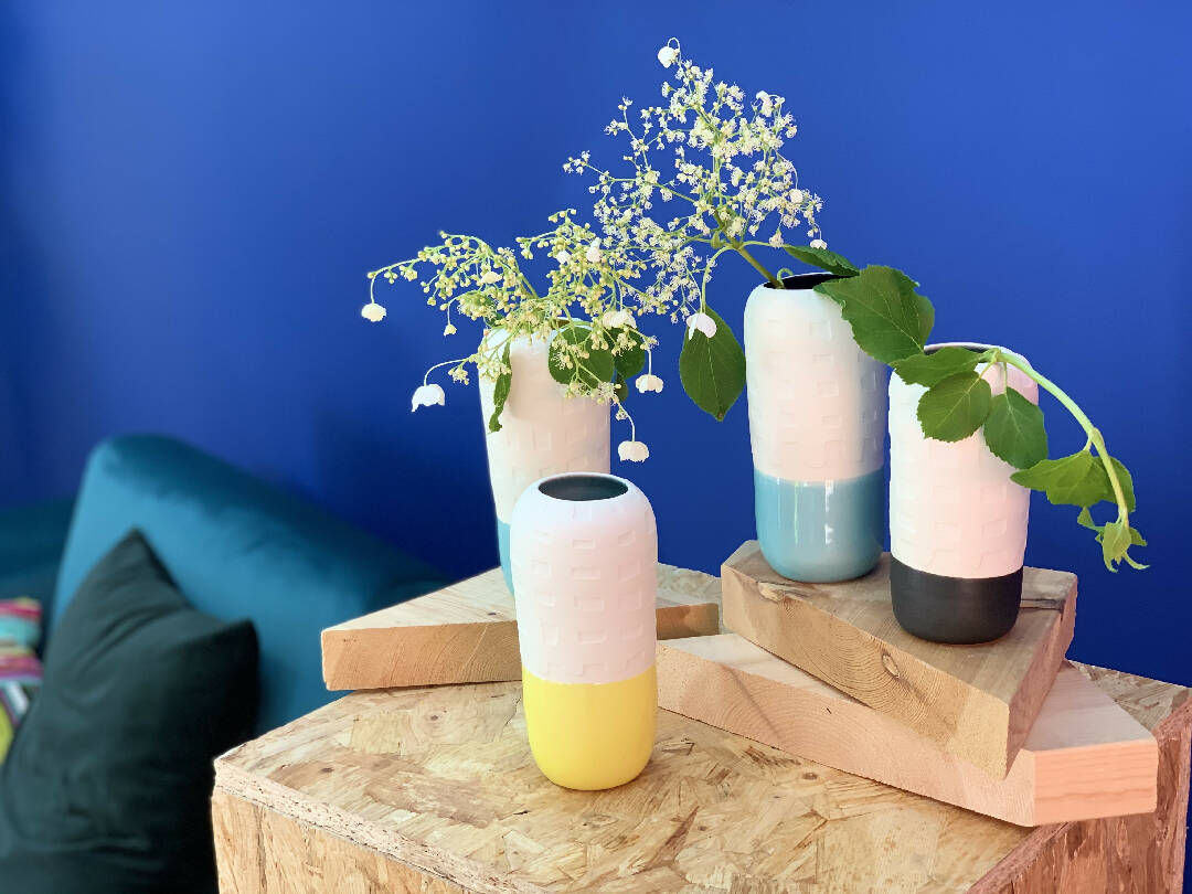 Vase capsule de la collection Quadrille GM | EMPREINTES Paris