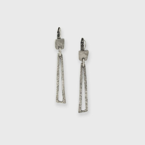 Boucles d’oreilles en étain Argenté 25 | EMPREINTES Paris - EMPREINTES Paris