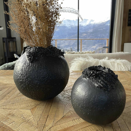 Pot sculpture Black Land | EMPREINTES Paris - EMPREINTES Paris