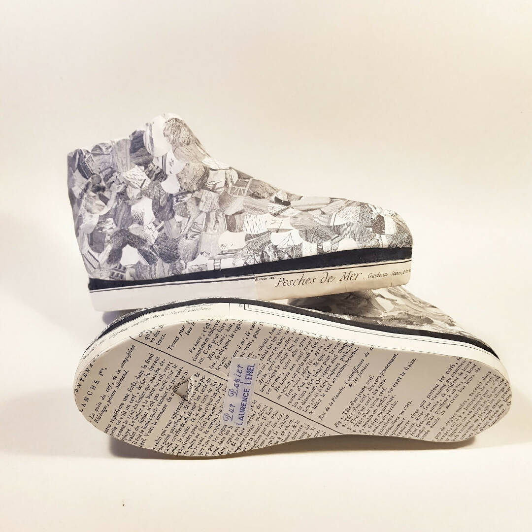 Sculpture papier Boots Chasse et pêche | EMPREINTES Paris