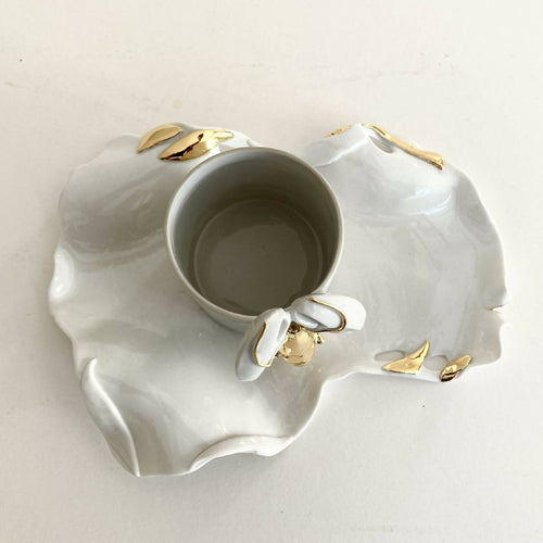 Tasse et soucoupe Homard droit | EMPREINTES Paris - EMPREINTES Paris