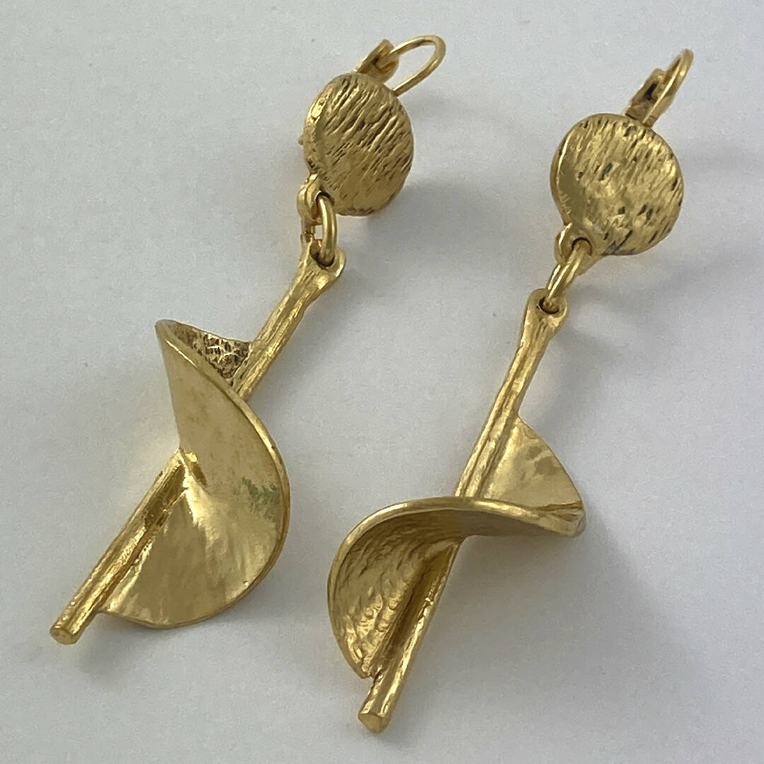 Boucles d’oreilles en étain Doré 29 | EMPREINTES Paris