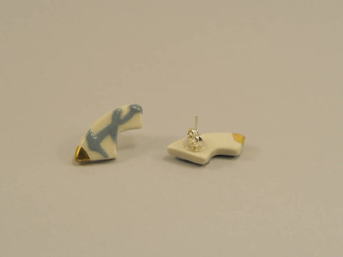 Boucles d'oreilles Virgules collection Quadrille | EMPREINTES Paris - EMPREINTES Paris