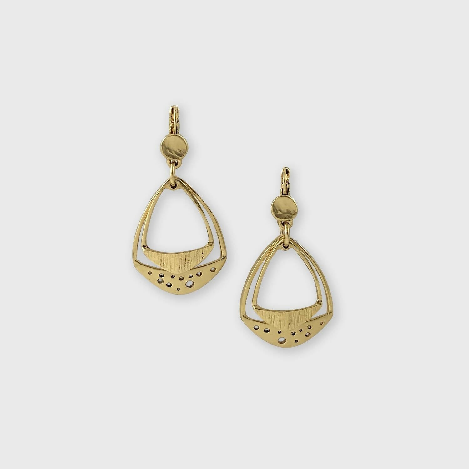Boucles d’oreilles en étain Doré 26 | EMPREINTES Paris