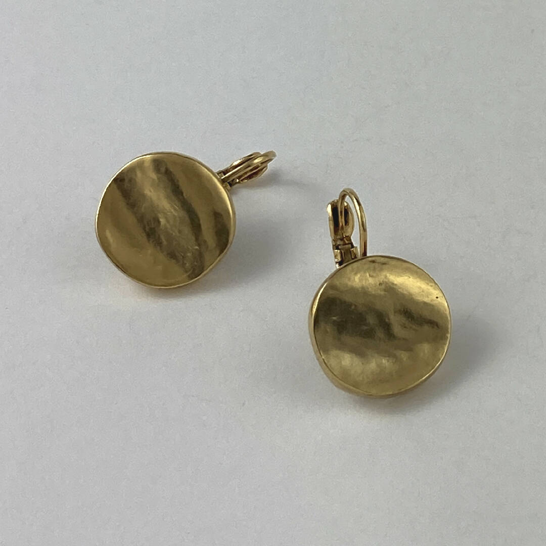 Boucles d’oreilles en étain Doré 18 | EMPREINTES Paris