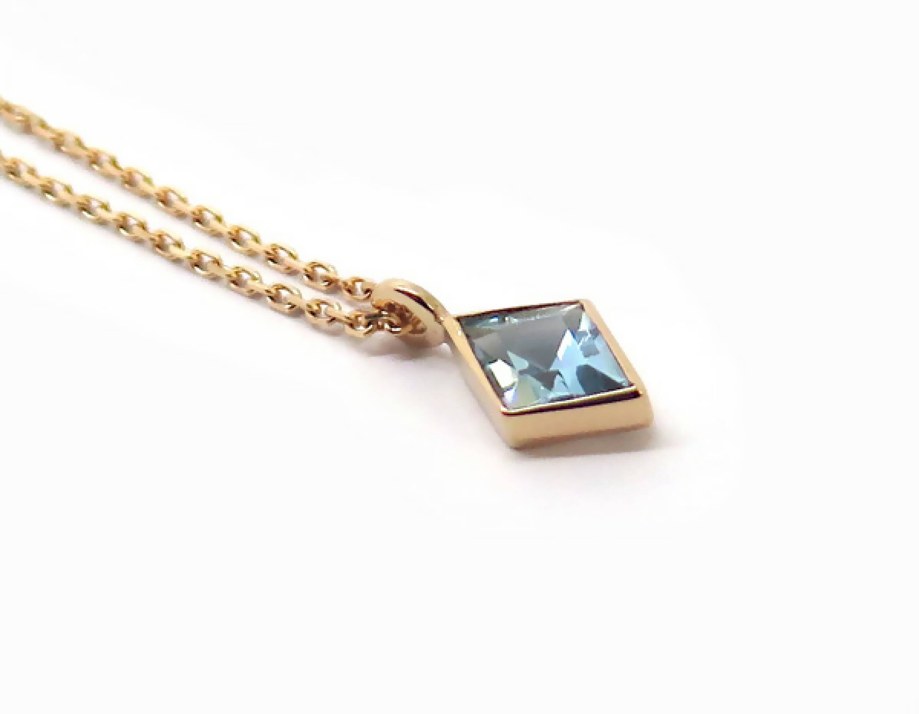 Collier losange aigue marine | EMPREINTES Paris