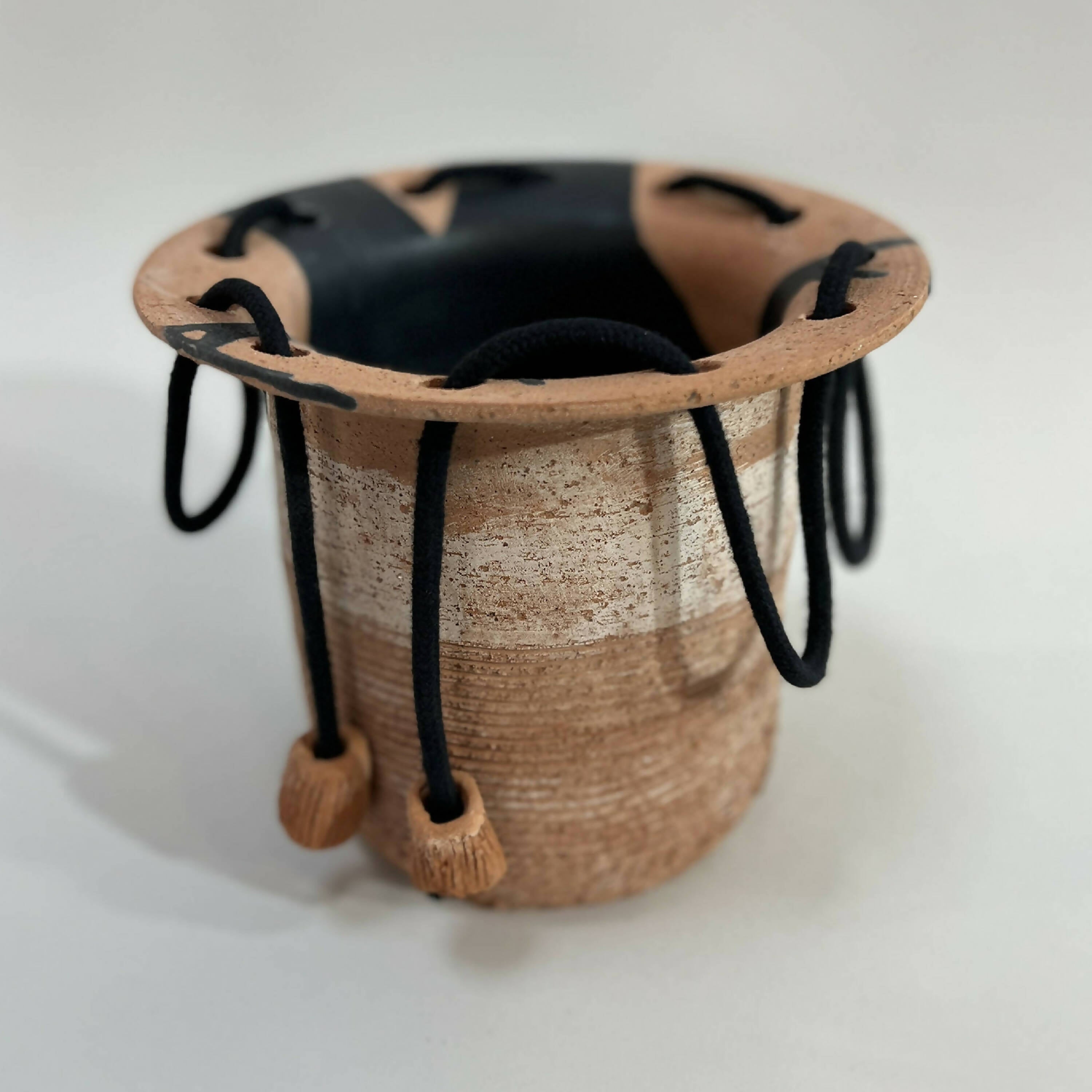 Vase Terracotta à cordes , en faience de Toscane | EMPREINTES Paris